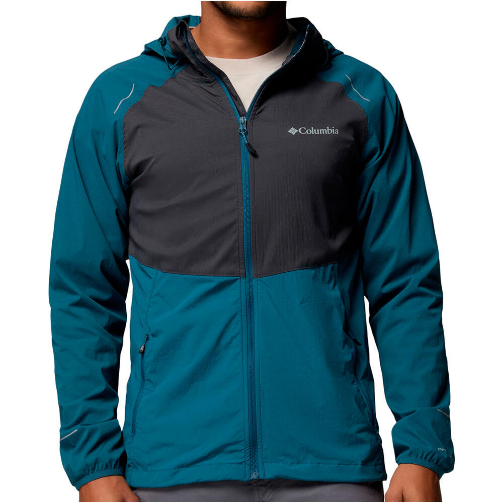 Columbia chaqueta softshell hombre Columbia Tech  II Wind Full Zip vista frontal