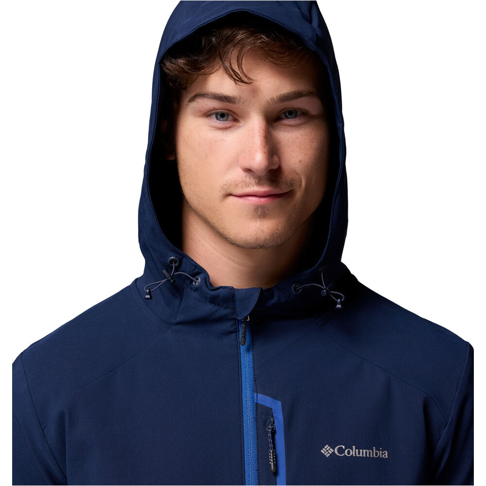 Columbia chaqueta softshell hombre Columbia Tech Softshell Hoodie vista detalle