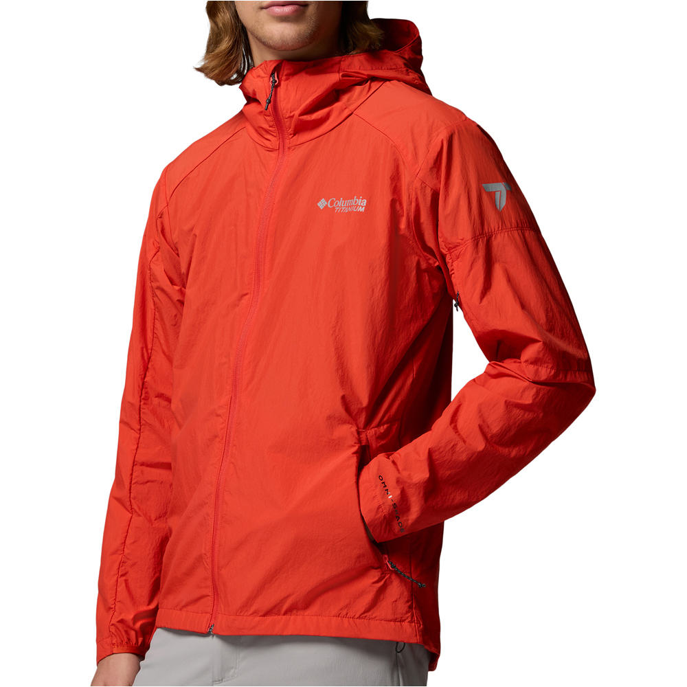 Columbia chaqueta softshell hombre Loop Trail II Windbreaker vista detalle