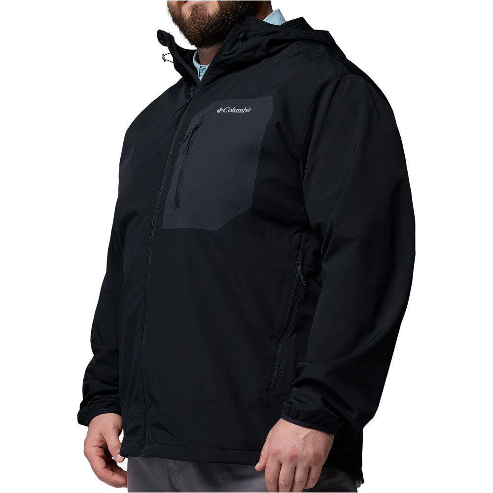 Columbia chaqueta softshell hombre Tall Heights III Hooded Softshell vista detalle