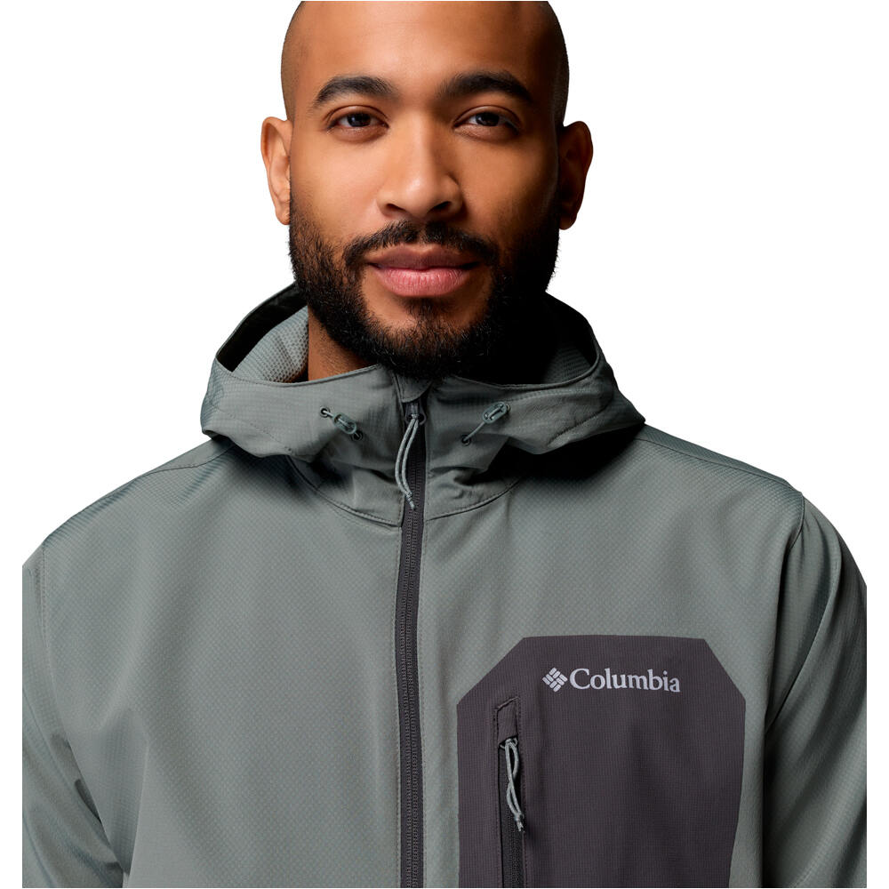 Columbia chaqueta softshell hombre Tall Heights III Hooded Softshell vista detalle