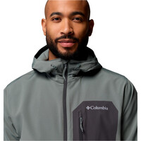 Columbia chaqueta softshell hombre Tall Heights III Hooded Softshell vista detalle