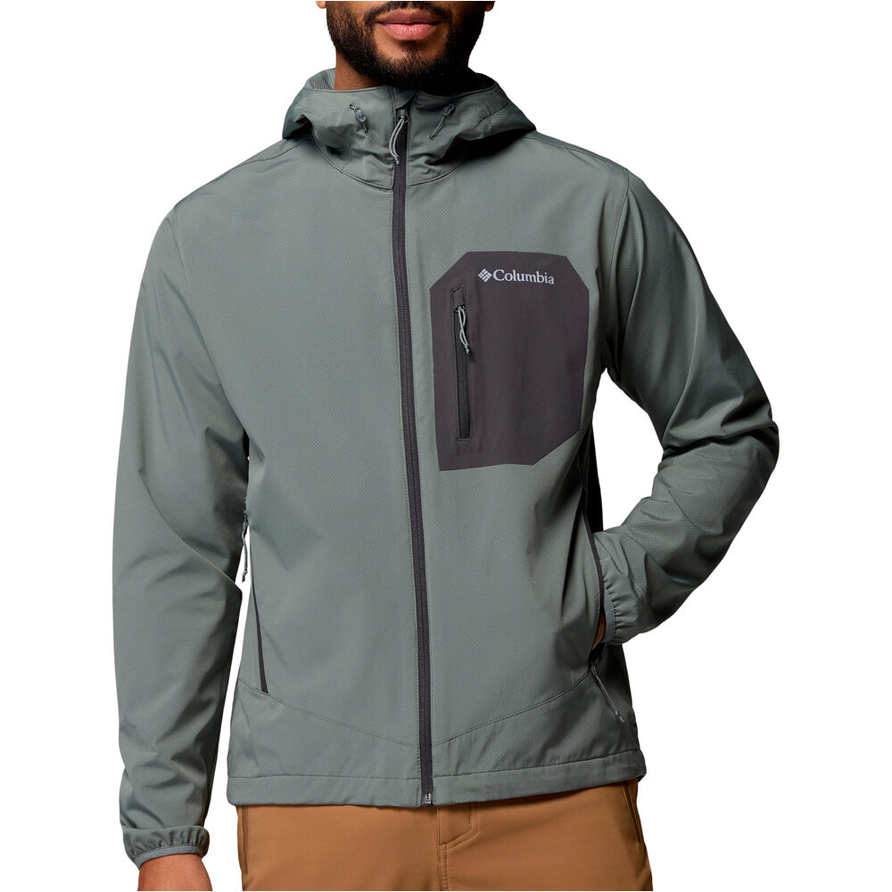Columbia chaqueta softshell hombre Tall Heights III Hooded Softshell vista frontal