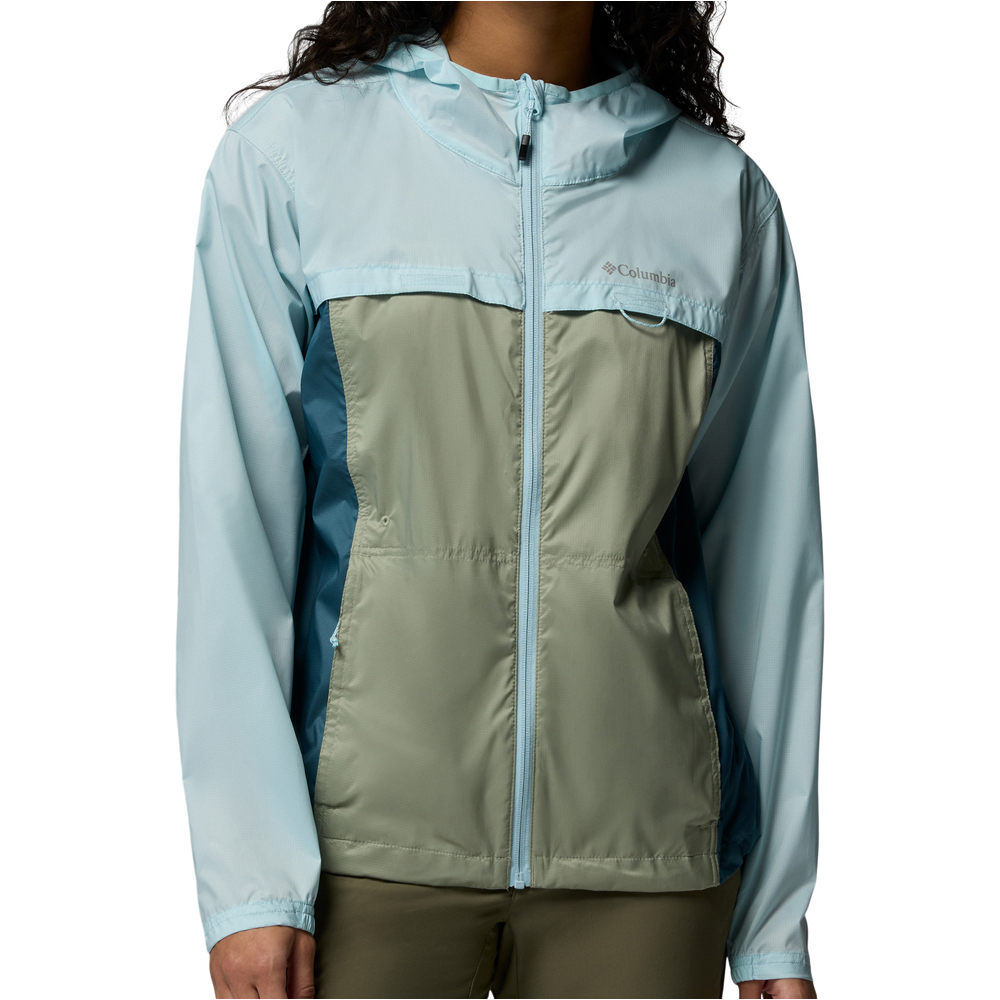 Columbia chaqueta softshell mujer Crested Canyon Windbreaker vista frontal
