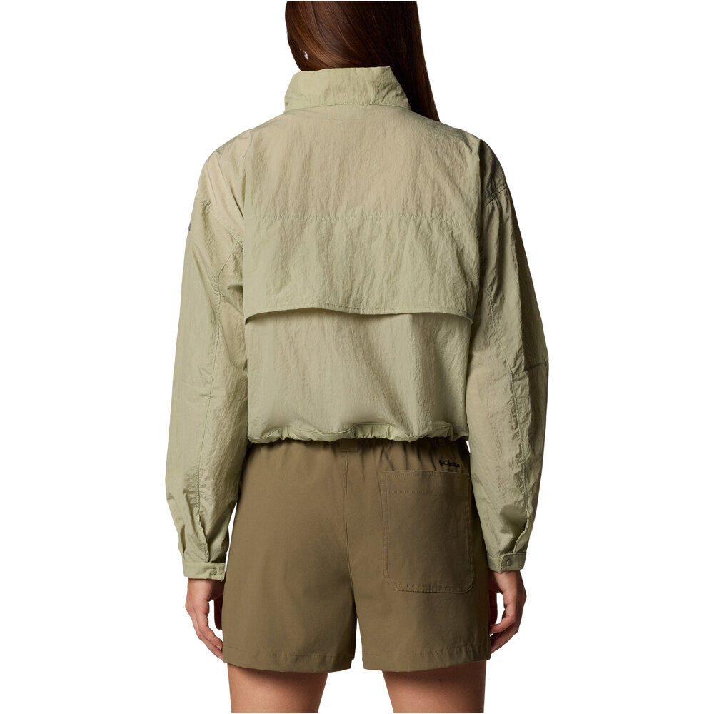 Columbia chaqueta softshell mujer Paracutie Cropped Cargo Windbreaker vista trasera