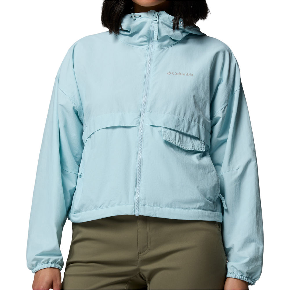 Columbia chaqueta softshell mujer Spire Valley Cropped Windbreaker vista frontal
