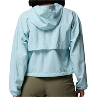 Columbia chaqueta softshell mujer Spire Valley Cropped Windbreaker vista trasera