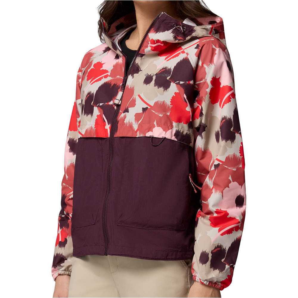 Columbia chaqueta softshell mujer Spire Valley Printed Windbreaker vista detalle
