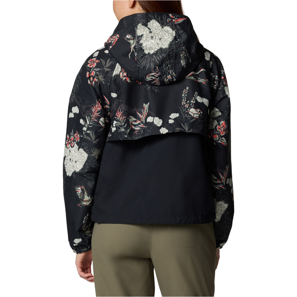 Columbia chaqueta softshell mujer Spire Valley Printed Windbreaker vista trasera