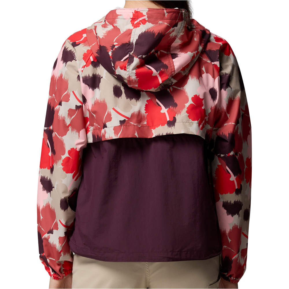 Columbia chaqueta softshell mujer Spire Valley Printed Windbreaker vista trasera