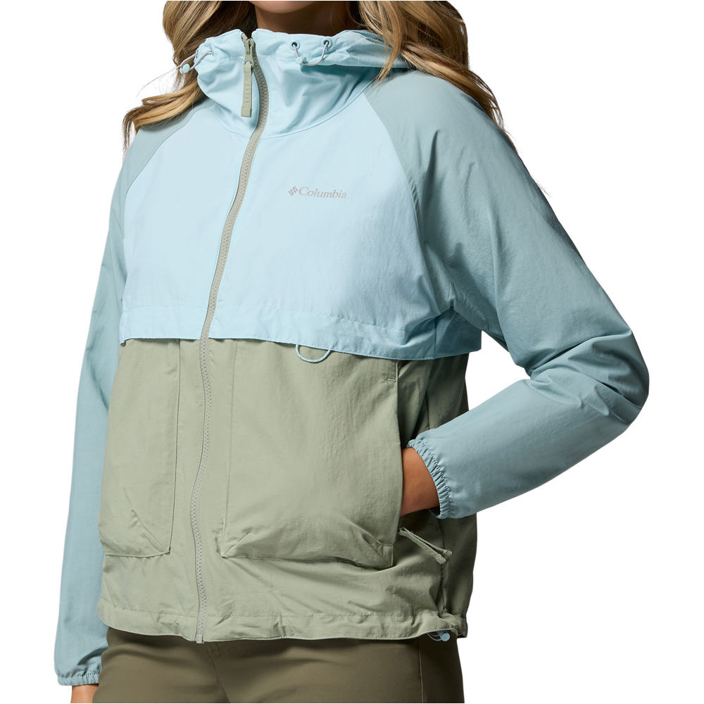 Columbia chaqueta softshell mujer Spire Valley Windbreaker vista detalle
