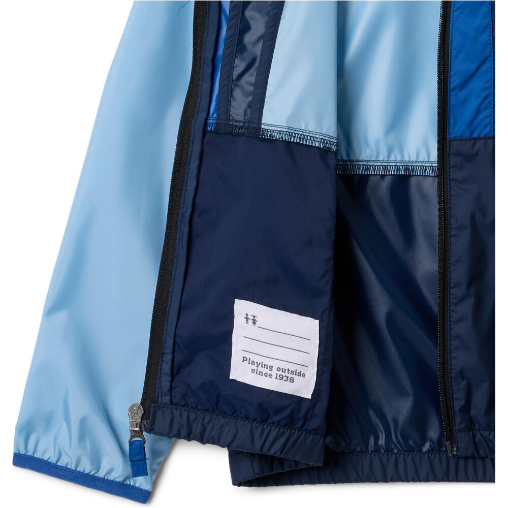 Columbia chaqueta softshell niño Back Bowl II Hooded Windbreaker vista detalle