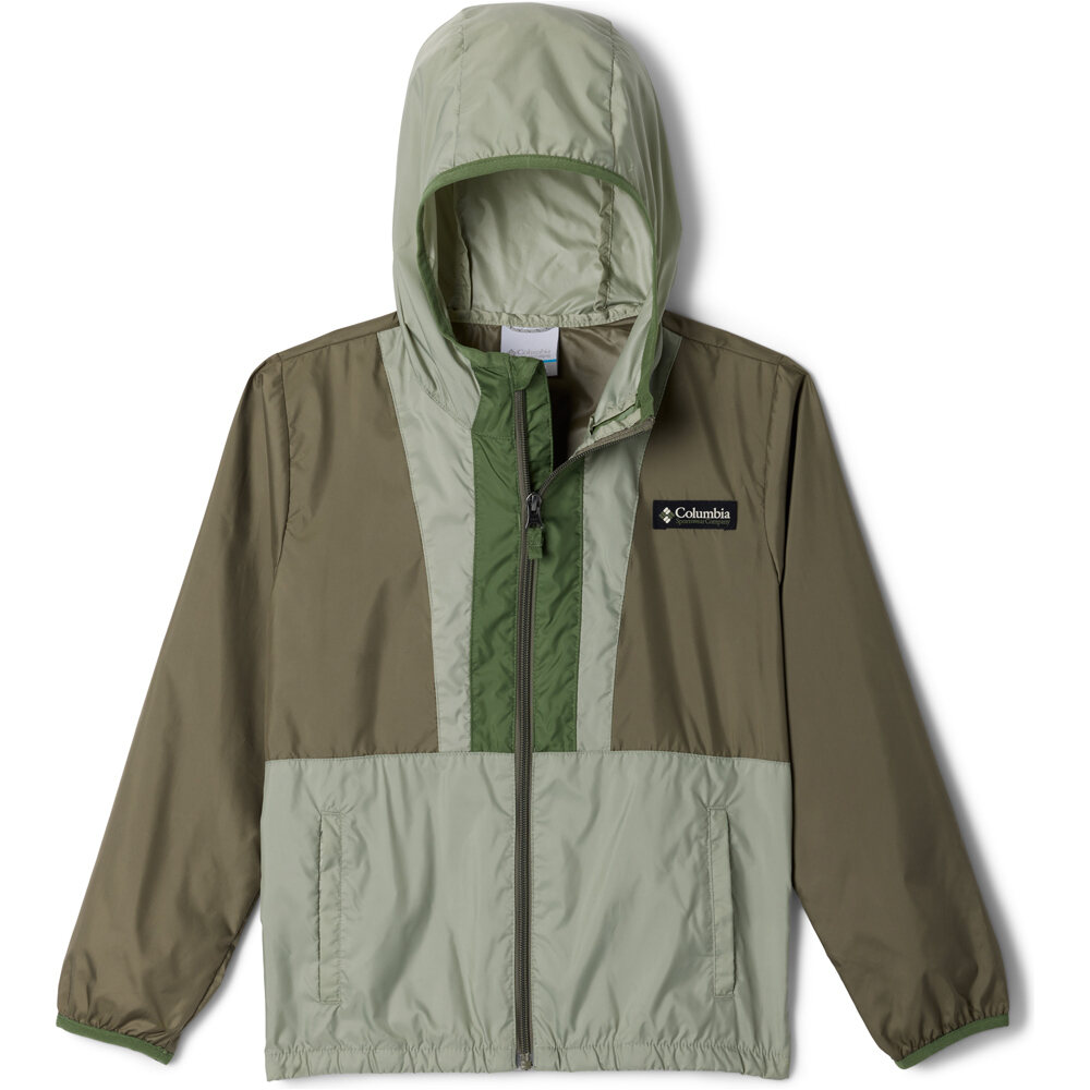 Columbia chaqueta softshell niño Back Bowl II Hooded Windbreaker vista frontal