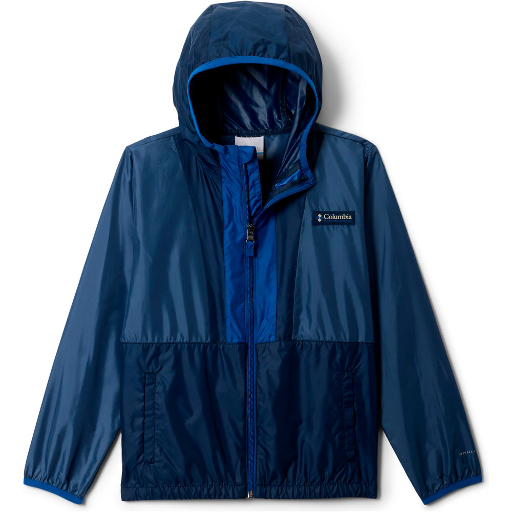 Columbia chaqueta softshell niño Back Bowl II Hooded Windbreaker vista frontal