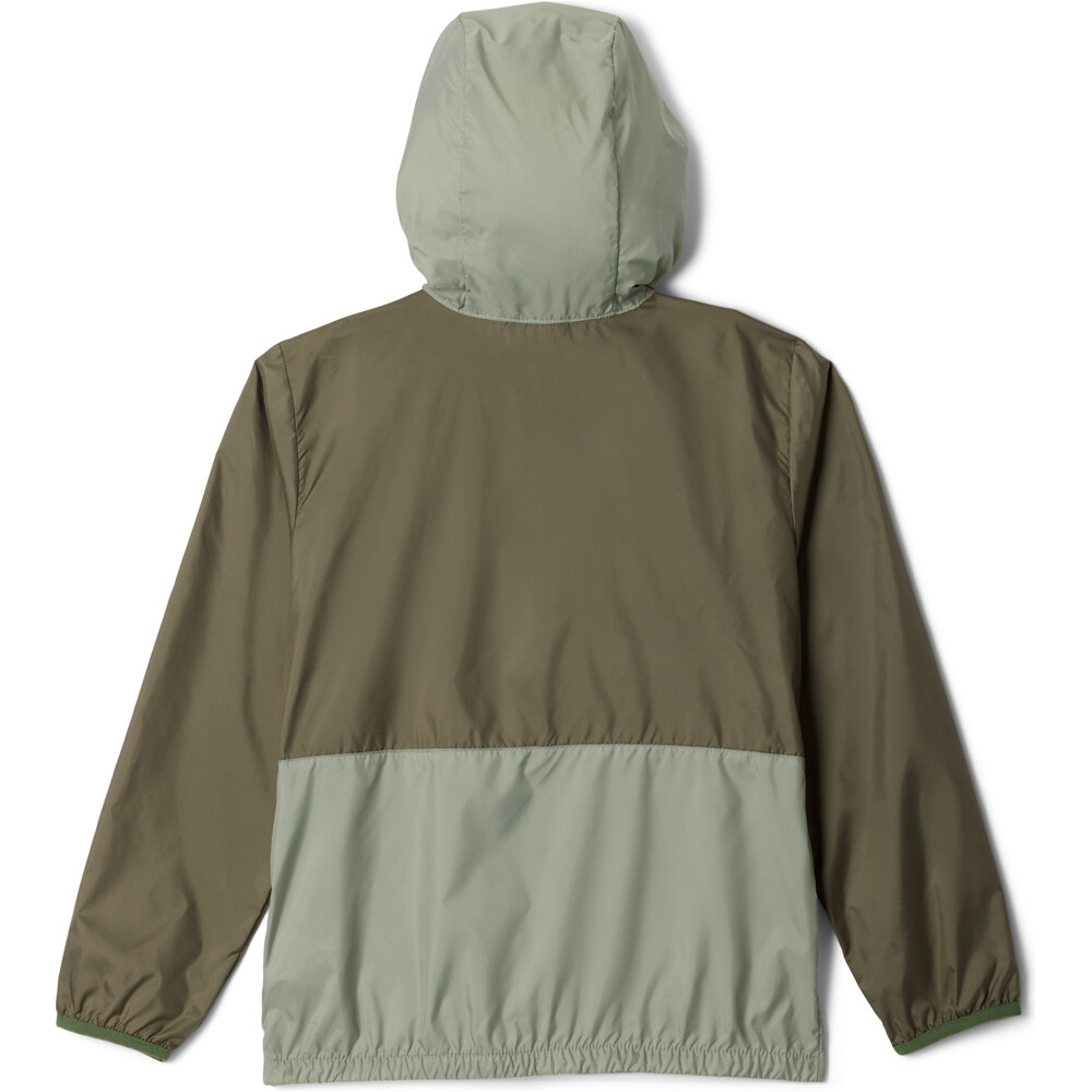 Columbia chaqueta softshell niño Back Bowl II Hooded Windbreaker vista trasera