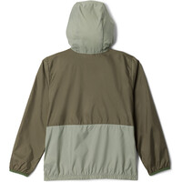 Columbia chaqueta softshell niño Back Bowl II Hooded Windbreaker vista trasera