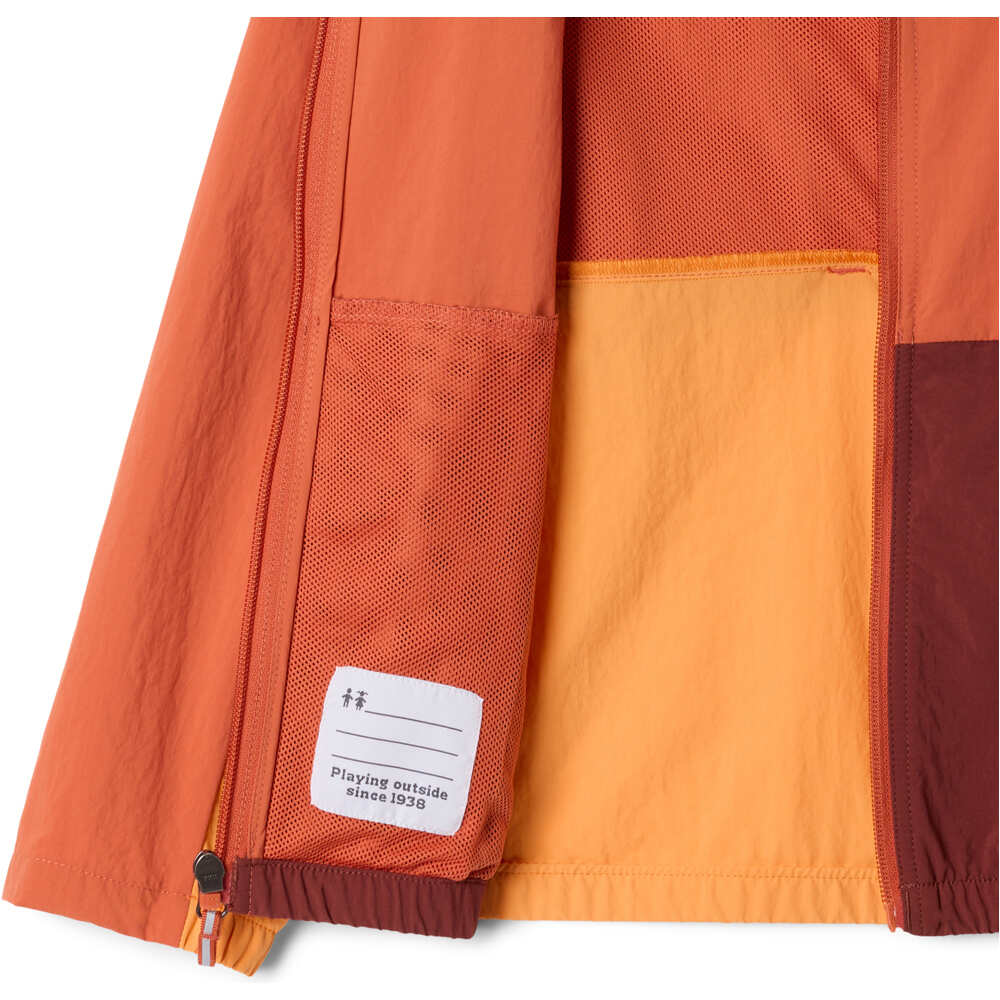 Columbia chaqueta softshell niño Tabor Trail Windbreaker vista detalle
