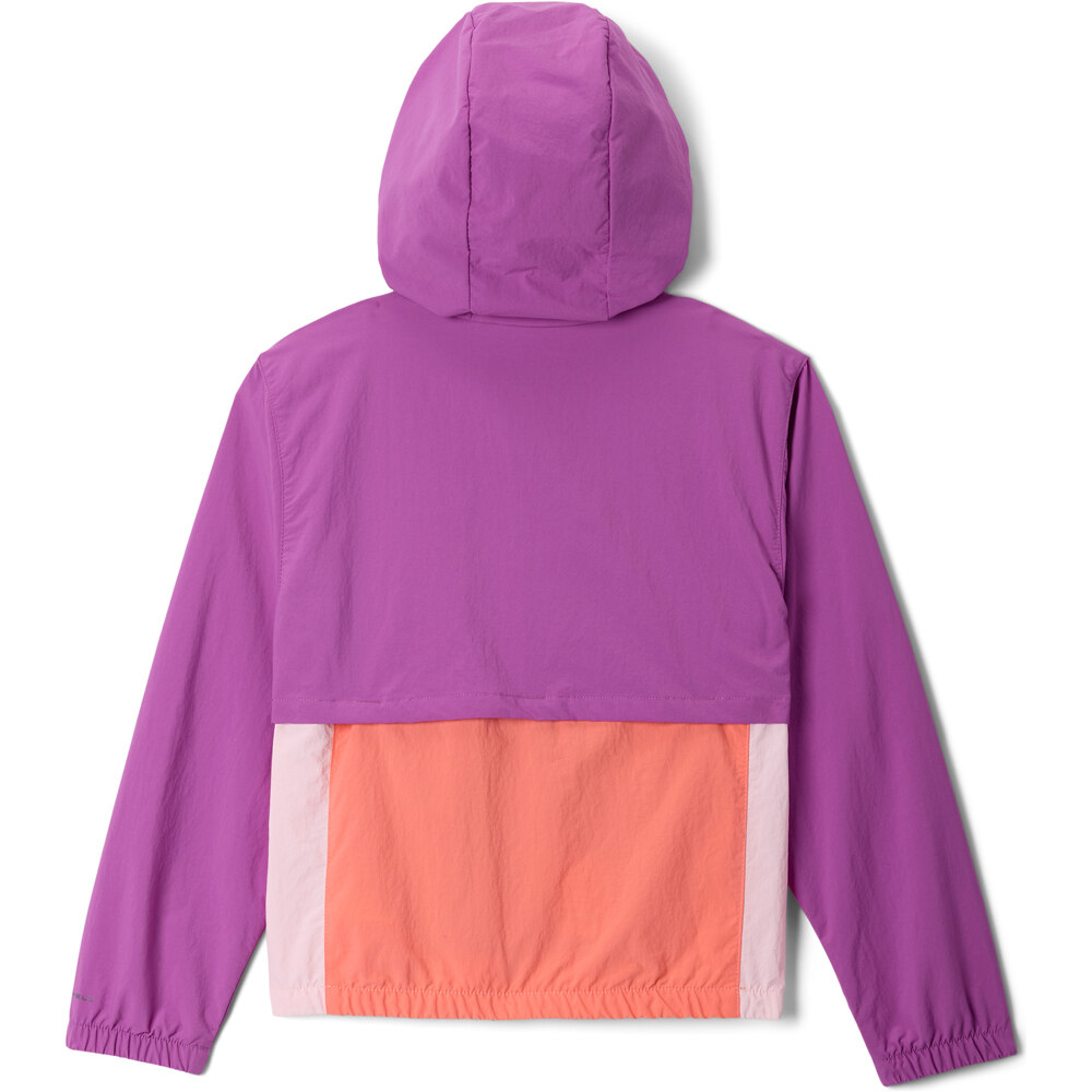 Columbia chaqueta softshell niño Tabor Trail Windbreaker vista trasera