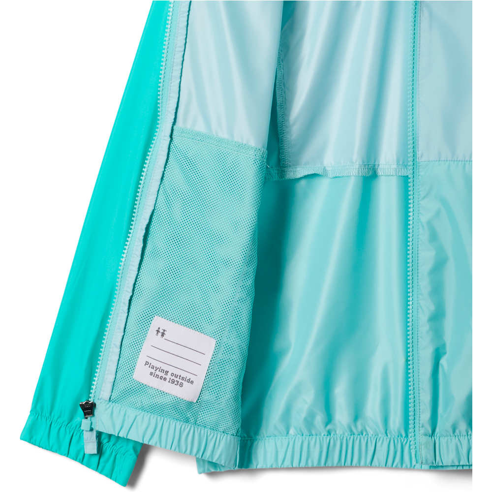Columbia chubasquero impermeable niño Lily Basin II Jacket vista detalle