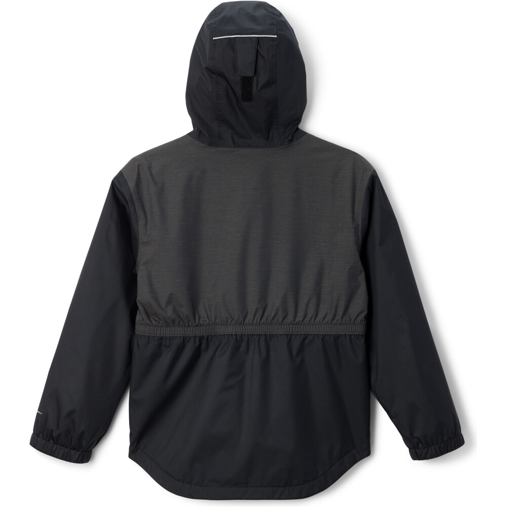 Columbia chubasquero impermeable niño Rainy Trails II Fleece Lined Jacket vista trasera