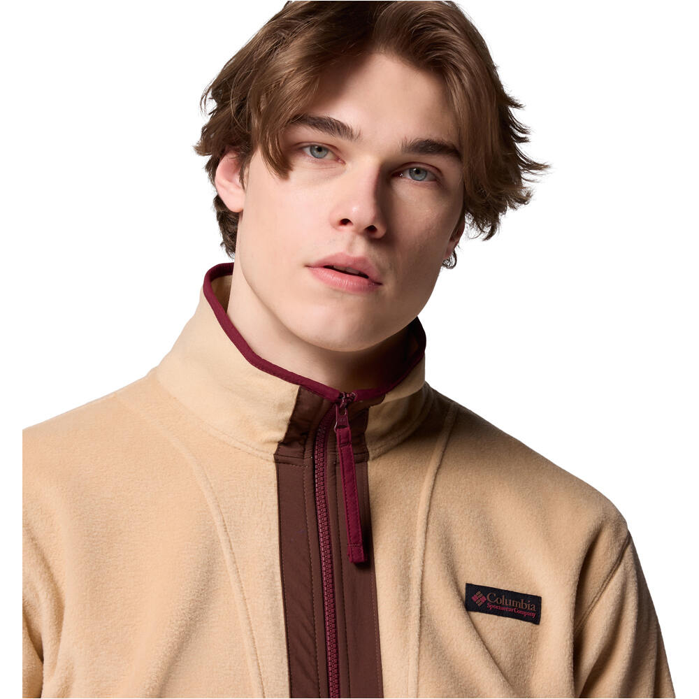 Columbia forro polar hombre Backbowl II Full Zip Fleece vista detalle