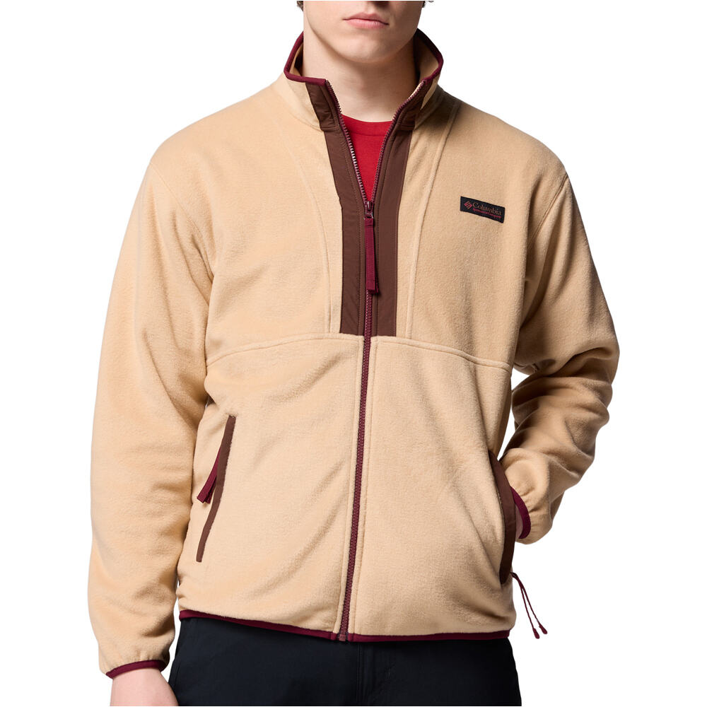 Columbia forro polar hombre Backbowl II Full Zip Fleece vista frontal