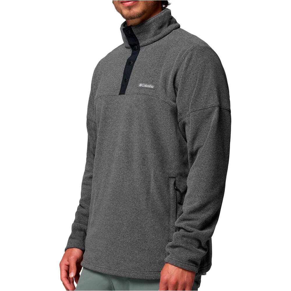Columbia forro polar hombre Basin Trail II 1/2 Snap Fleece vista detalle