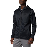 Columbia forro polar hombre Columbia Tech Fleece Full Zip Hoodie vista detalle