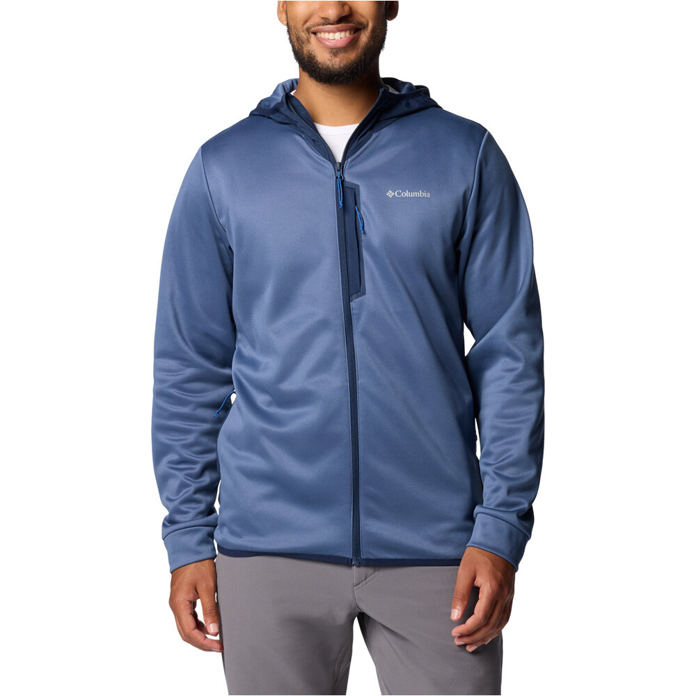 Columbia forro polar hombre Columbia Tech Fleece Full Zip Hoodie vista frontal