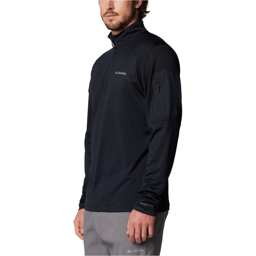Columbia forro polar hombre Columbia Tech Knit 1/4 Zip vista detalle
