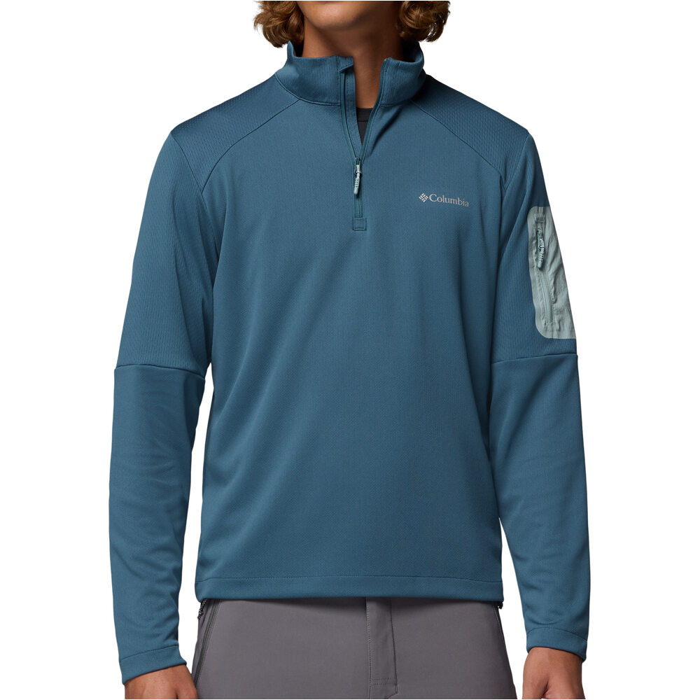 Columbia forro polar hombre Columbia Tech Knit 1/4 Zip vista frontal