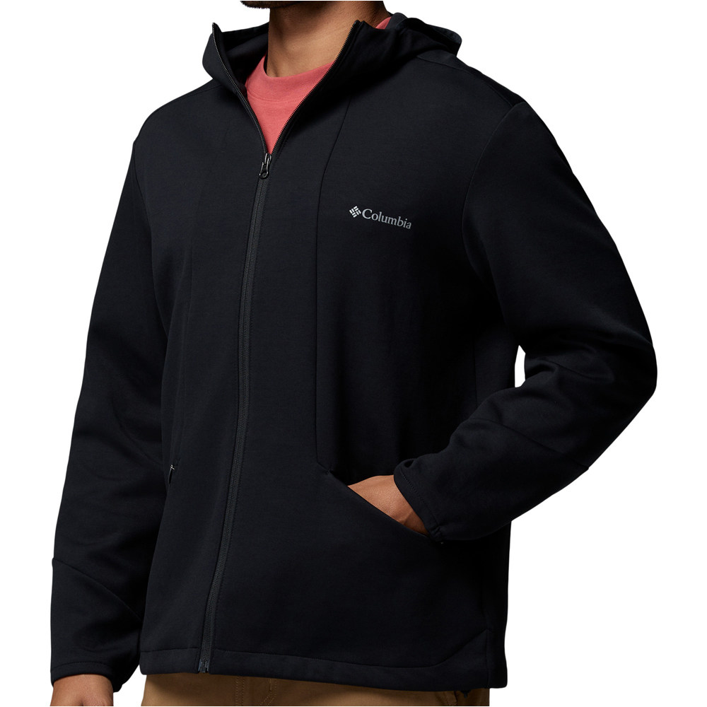 Columbia forro polar hombre Columbia Tech Spacer Knit Hoodie vista detalle