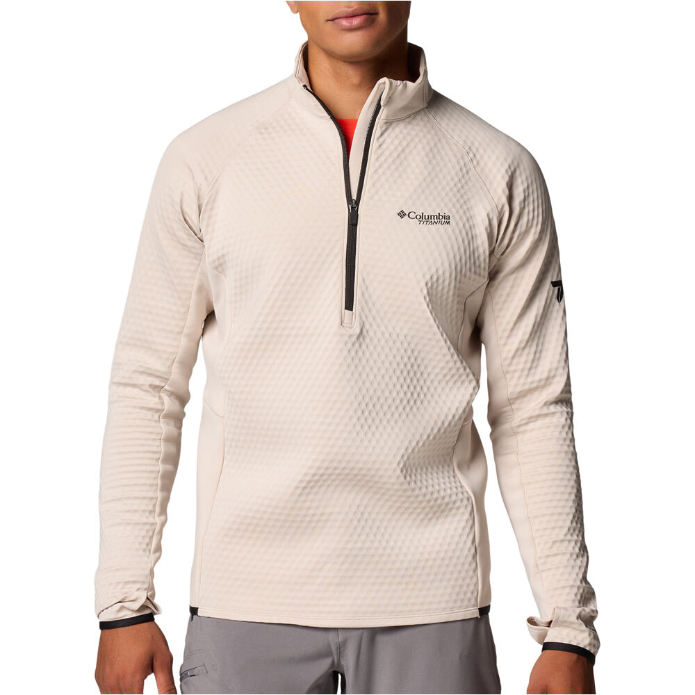 Columbia forro polar hombre Crystal Leaf� Omni-Heat� Helix Half Zip vista frontal