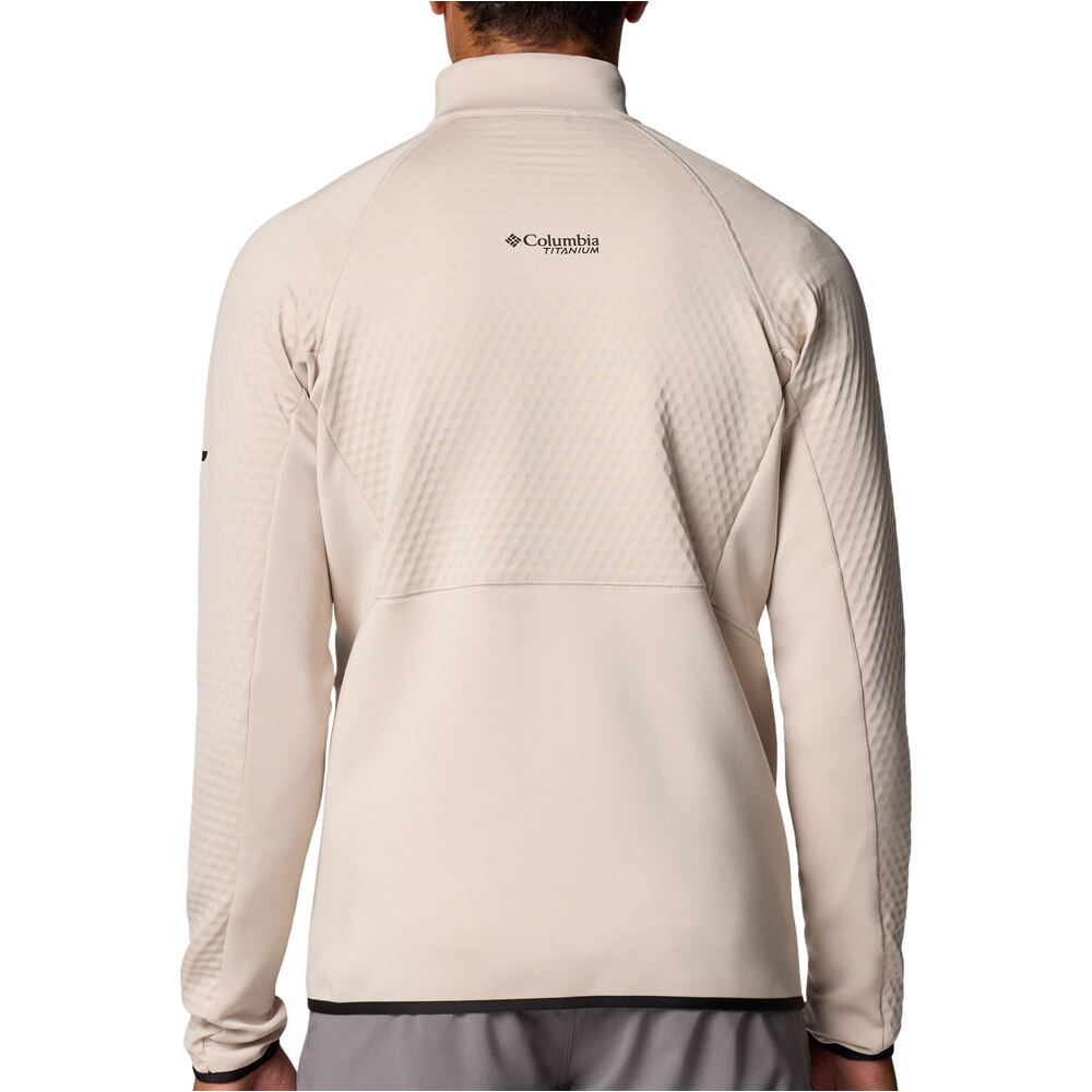 Columbia forro polar hombre Crystal Leaf� Omni-Heat� Helix Half Zip vista trasera