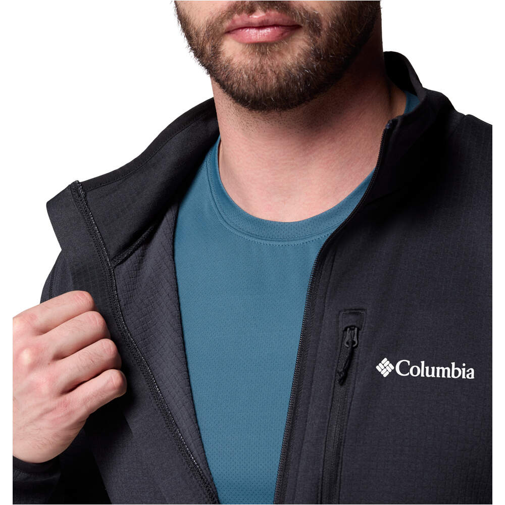 Columbia forro polar hombre Essential Hike Grid Fleece Full Zip vista detalle