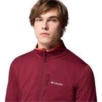 Columbia forro polar hombre Essential Hike Grid Fleece Full Zip vista detalle