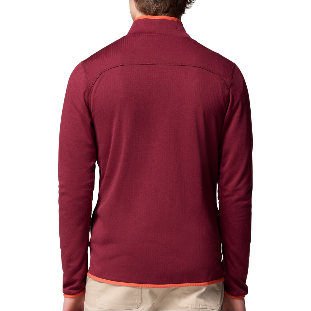 Columbia forro polar hombre Essential Hike Grid Fleece Full Zip vista trasera