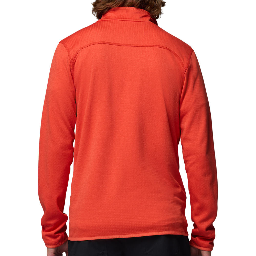 Columbia forro polar hombre Essential Hike Grid Fleece Full Zip vista trasera