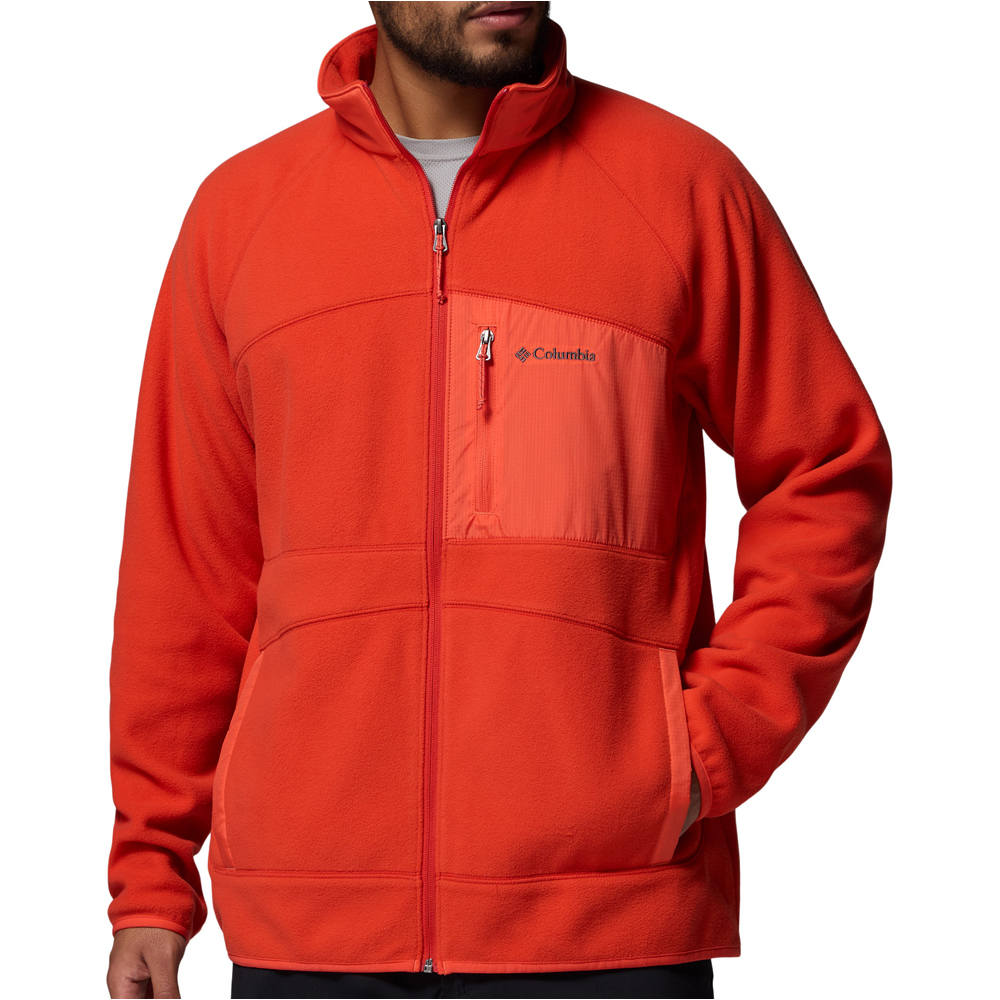 Columbia forro polar hombre Fast Trek Overlay Full Zip vista frontal