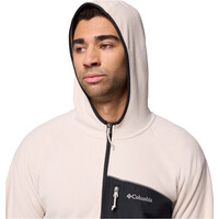 Columbia forro polar hombre Fast Trek Overlay Hooded Full Zip vista detalle