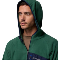 Columbia forro polar hombre Fast Trek Overlay Hooded Full Zip vista detalle