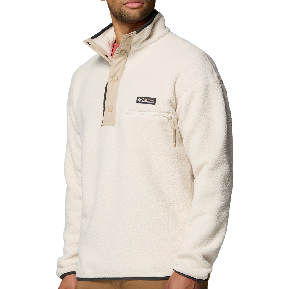 Columbia forro polar hombre Helvetia II Half Snap Fleece vista detalle