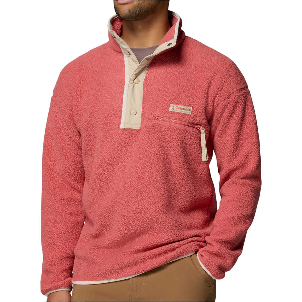 Columbia forro polar hombre Helvetia II Half Snap Fleece vista detalle
