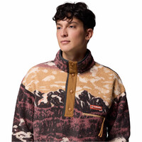 Columbia forro polar hombre Helvetia II Printed Half Snap Fleece vista detalle