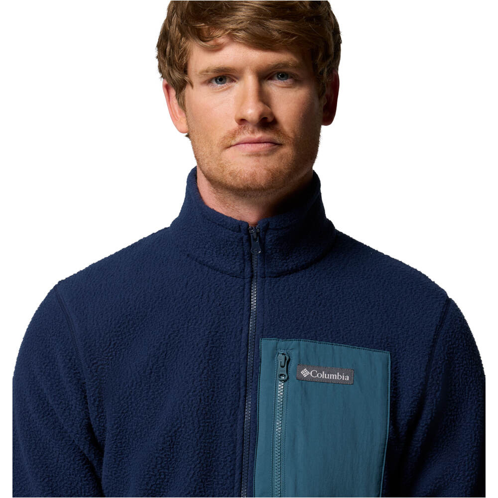 Columbia forro polar hombre Jasper Ridge Pebbled Full Zip Fleece vista detalle