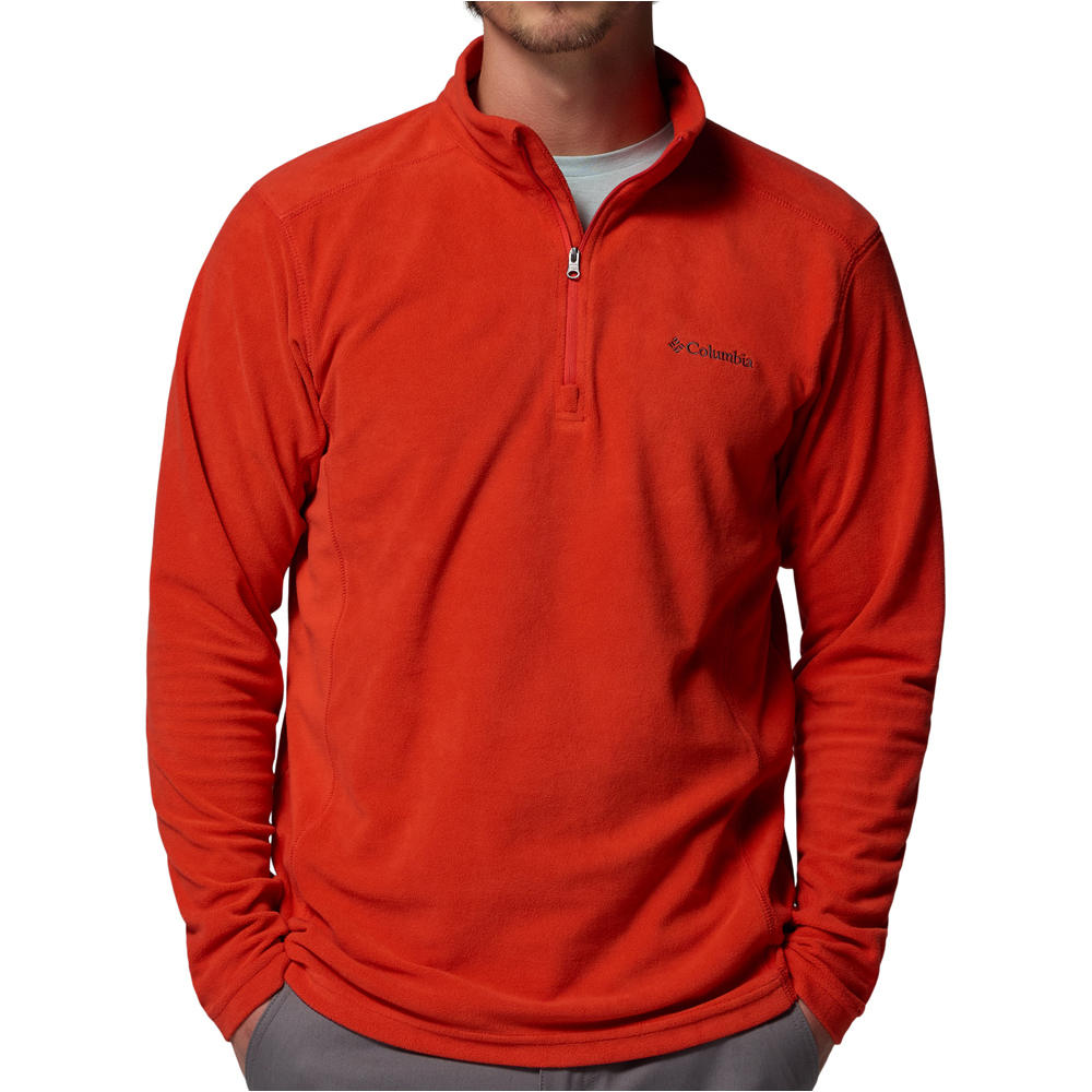 Columbia forro polar hombre Klamath Range II Half Zip vista frontal
