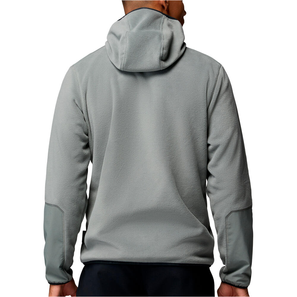Columbia forro polar hombre Pacific Arch 200 Hooded FZ Fleece vista trasera
