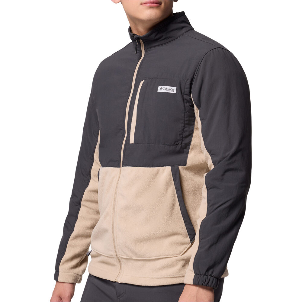 Columbia forro polar hombre PFG Uncharted Fleece Full Zip vista detalle