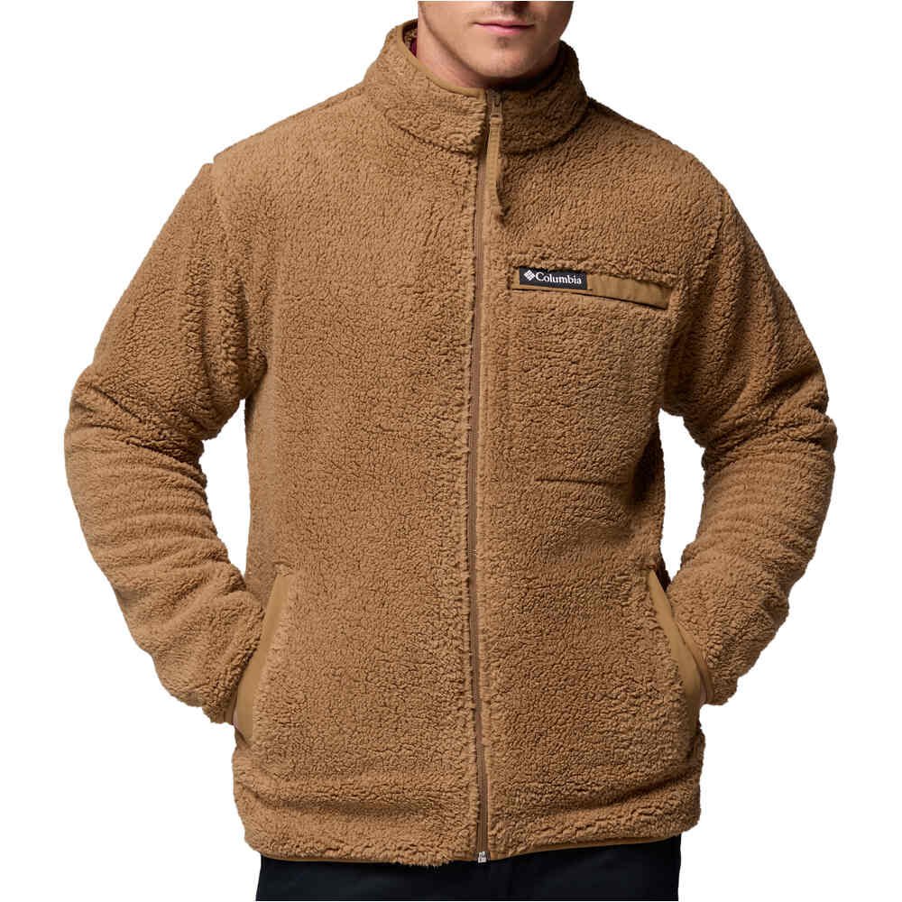 Columbia forro polar hombre Rugged Ridge High Pile Full Zip vista frontal