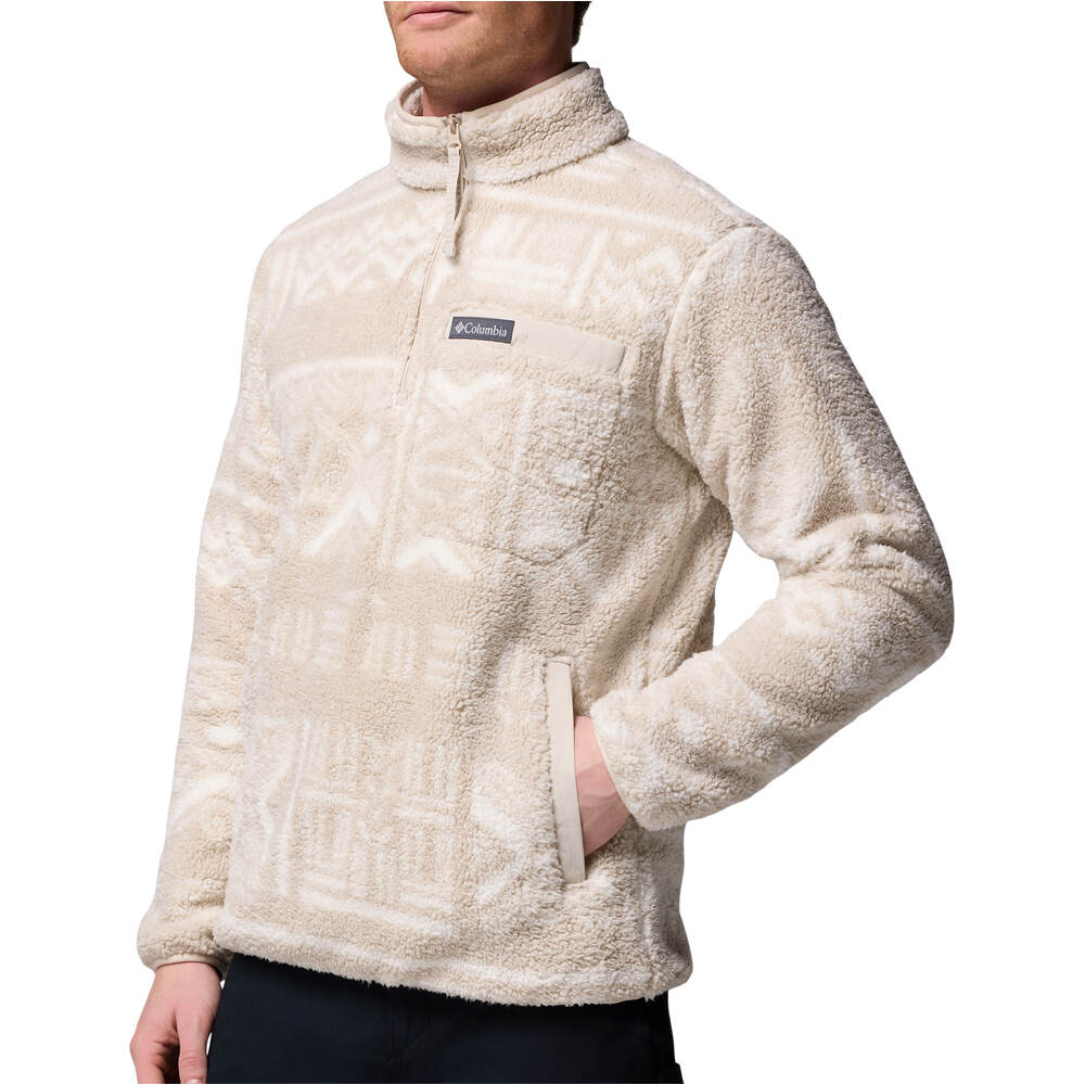 Columbia forro polar hombre Rugged Ridge High Pile Half Zip vista detalle